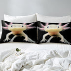 Axolotl Bedding Set Twin Cute Axolotl Comforter Set 3D Axolotls Down Comforter Bedroom Decor Sea Wildlife Animals Reptile Duvet Set Lightweight Soft Warm Quilt Set for Kids Boys Teens Men Adult