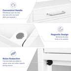 KYODOLED Locking Wall Mount Mailbox for Outside, Drop Box, X-Large, White | Heavy-Duty Steel, Outdoor Mail Box with Key Lock, Large Capacity, Home, Office & Apartment Use, 16.2H × 11.2L × 4.6W In