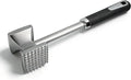 Aluminum Meat Tenderizer Hammer, Dual-Sided Meat Mallet with Grip | Dual-sided aluminum meat tenderizer with textured and smooth sides for tenderizing, flattening, and crushing meats and foods