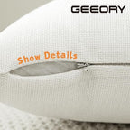 GEEORY Christmas Pillow Covers 20 x 20 Inch Set of 4, Striped Wooden Tree Snow Sleigh Merry Bright Xmas Holiday Decor Decorative Throw Cushion Case Decoration for Home Party Sofa Couch (Brown)