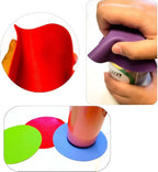 4pcs Rubber Jar Opener Bottle Gripper Non Slip Pad Multi-function Can Opener for Seniors with Arthritis Weak Hands (Circle Two)