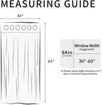 Easy-Going Blackout Curtains for Bedroom, Solid Thermal Insulated Grommet and Noise Reduction Window Drapes, Room Darkening Curtains for Living Room, 2 Panels(42x63 in, Deep Teal)