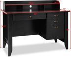 Computer Desk, Default, Black