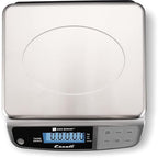 San Jamar Digital Food Scale, Battery Operated with 66 Pound Capacity for Cooking, Baking, Meal Prep, Diet Tracking, Stainless Steel, 6.82 Pounds, Silver