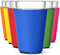 TahoeBay Blank Pint Glass Sleeves, Beer Coolers, 6-Pack, Multicolor | Insulating Foam Cooler, 16oz Collapsible Tapered Beverage Holder, Bar Cup Insulator for Transfer Vinyl, HTV, Sublimation, DTF