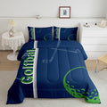 Feelyou Kids Golf Comforter Set Queen Size Ball Sports Bedding Set for Boys Girls Teens Bedroom Decor Golf Ball Lover Comforter Women Men Ball Games Duvet Set with 2 Pillow Case