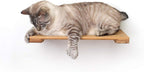 CatastrophiCreations Cat 18" Shelf Handcrafted Elevated Wall, Natural Bamboo, one Size