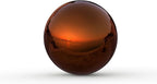 Lulu Decor, Copper Stainless Steel Gazing Mirror Ball Size 12, Smooth Shiny Finish Garden Decoration Globe
