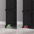 HOMIDEC 6-Cube Storage Organizer, Closet Organizer Storage Cabinet Shelf Bookcase Bookshelf,Storage Cubes Organizer Cabinet for Kids,Closet, Bedroom,Bathroom