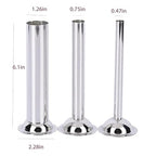 3-Piece Sausage Stuffer Tubes Set for #5 Stuffer | Durable Stainless Steel Sausage & Meat Stuffer Funnels,Interchangeable Tubes for Home Kitchen Sausage Making