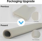 2 Pack Extra Large Silicone Mats for Countertop - Counter Table Protector Placemats for Baking Crafts, Light Gray Kids Dinner Placemat Nonstick Nonskid Heat-Resistant Kitchen Pad, 23.6'' x 15.6''