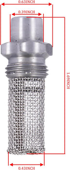Stub Spark Arrestor & Fuel Line Hose Kit for Stihl BG86 BG66 BG56 SH86 SH56 Blower Replace Parts with Fuel Filter Gasket