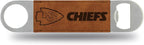 Rico Industries NFL Laser Engraved Bar Blade Faux Leather Laser Engraved Bar Blade - Great Beverage Accessory for Game Day