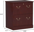 Bush Saratoga Lateral File Cabinet, Harvest Cherry (EX45654-03)