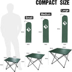 VILLEY Portable Camping Side Table, Ultralight Aluminum Folding Beach Table | Lightweight & Portable, Aluminum Folding Table with Carry Bag for Camping, Outdoor Cooking, Beach, Picnic, Boat & Travel