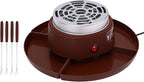 MAVIS LAVEN 2 in 1 Electric Smores Maker, Tabletop Roaster and Chocolate Fondue Pot with 4 Roasting Forks and Detachable Trays (US Plug 110V)