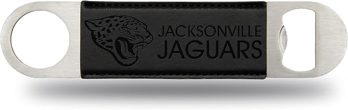 Rico Industries NFL Laser Engraved Bar Blade Faux Leather Laser Engraved Bar Blade - Great Beverage Accessory for Game Day