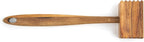 Ironwood Gourmet Acacia Wood Meat Tenderizer, 11.5-inches, Brown | Beautiful Acacia Wood Meat Tenderizer Mallet | Breaks Up Tough Fibers For Better Meals | Seafood & Ice Mallet | Meat Hammer