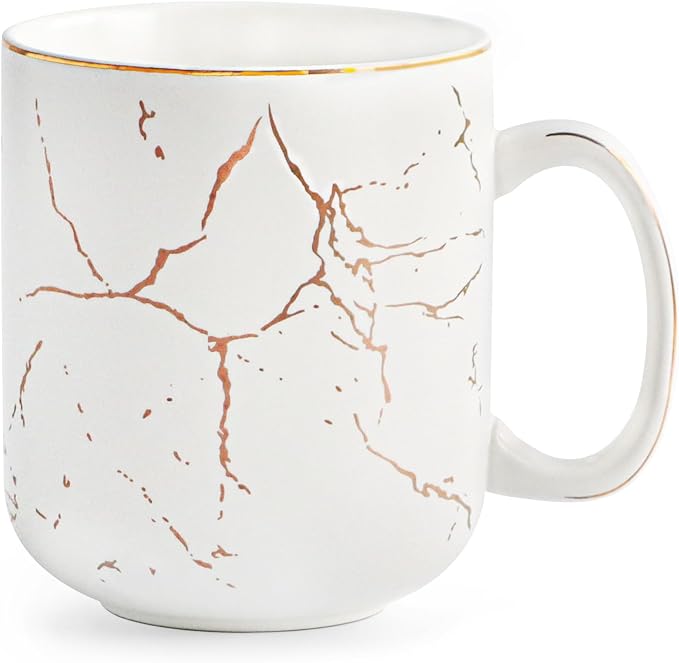 harebe 22 OZ Ceramic Extra Large White Coffee Mug with Handle,Oversized Hot Tall Latte Mugs,Dishwasher Safe Big Capacity Giant Mug for Men Women