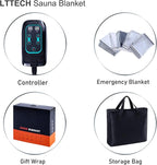 Portable Infrared Sauna Blanket for Home Relaxation Far Infrared Sauna Blanket Infrared Blanket Sauna with 86–158 °F Temp Range