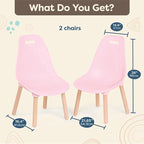 B. toys Pink B. Spaces Chairs Set
