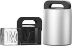 Letter M Monogram Clear Ice Cube Maker, 2" Big Ice Cubes Mold for Whisky and Cocktails, Large Initials Silicone Ice Cube Tray Personalized Gifts for DAD Gifts for Men (Letter M)