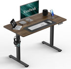 40 * 24 Inches Electric Standing Desk, Adjustable Height Sit Stand Up Desk with 3 Memory Presets, Motorized Home Office Computer Gaming Workstation Desk, Espresso