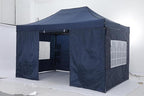 COBIZI 10x15 Pop up Canopy Tent 10x15 Canopy with 4 Sidewalls Waterproof Heavy Duty Commercial Canopy Tent for Parties Outdoor Tent Garden Gazebo Tent, Carry Bag(10x15ft, Black)