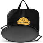 Korean BBQ 2 IH Griddle Grill Pan with Bag, Nonstick Coating, All Stove(Gas, Electric & Induction), Indoor Outdoor Griddle(14in)