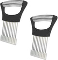 Onion Slicer Holder, Onion | Tomato | Potato | Apple | Egg Holder for Slicing, Vegetables | Fruits Slicer Holder, Meat |Beef Chopper, Multi-Purpose Kitchen Accessory, 2 Pack