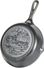 Lodge Wildlife Series-8" Cast Iron Skillet with Duck Scene, 8", Black (Pack of 3)