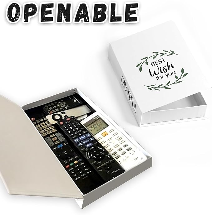 Decorative Storage Book Box – Hidden Storage for Remote Controls, Keys, and Small Items – Elegant Home Decor for Living Room, Bedroom, Coffee Table – Modern Style Faux Book Organizer (Best Wish)