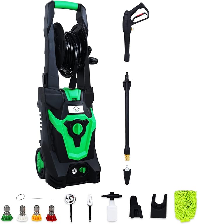 Elevon Electric High Pressure Washer with Detailer's Package, 2030 PSI, 1.8 GPM, 1800-Watt