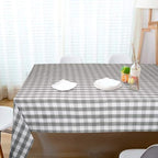 Urban Villa Tablecloth Cotton Tabletop 60x84 (6-8 Seats) Grey Checks