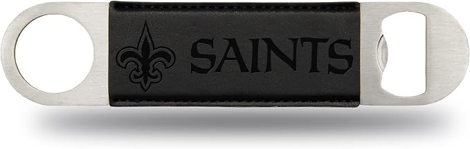 Rico Industries NFL Laser Engraved Bar Blade Faux Leather Laser Engraved Bar Blade - Great Beverage Accessory for Game Day