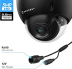 Amcrest 5MP POE Camera, Outdoor Vandal Dome Security POE IP Camera, 5-Megapixel, 98ft NightVision, 2.8mm Lens, IP67, IK10 Resistance, MicroSD 256GB (Sold Separately), Cloud, NVR (IP5M-D1188EB-28MM)