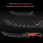 KastKing Intimidator 9'' Fillet Knife and Honing Rod, Fishing Gear for Men | Ultra-Sharp G4116 German Stainless-Steel Blades, Non-Slip Handle, Corrosion-Resistant, Protective Sheath, Fishing Knife