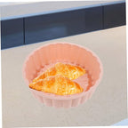 SECFOU 2pcs Food Grade Silicone Cake Pan Round Nonstick for Tart and Cheesecake Baking Up