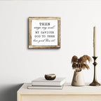 Rustic Wood Sign – ‘Sings My Soul’ Inspirational Wooden Plaque – Small Table or Shelf Decor, Spiritual Desk Sign, Wall Art for Home, Bedroom, Farmhouse Living Room, Motivational Quote, Home Decoration