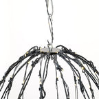 LED Light Balls Metal Hanging Tree Sphere Globe Light for Patio Holiday Festival Garden Decor (12 Inch 3 Pack)