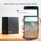 Ecosense EQ100 EcoQube, Digital Radon Detector, Fast Capture of Fluctuating Levels, Short & Long-Term Continuous Monitoring with Trend Charts, Remote Data Access, Only Support 2.4 GHz Networks