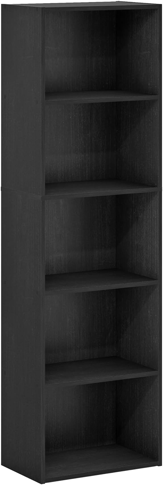 Furinno Luder Bookcase / Bookshelf / Storage Shelves, 5-Tier, Blackwood