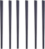 Stainless Steel Chopsticks,Reusable ,Dishwasher Safe , Easy to Use（6 PCS,black）