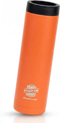 Stack'Em Patented Double Can Cooler Insulator - Holds Two 12 oz Cans - Stainless Steel Stackable Thermocooler - Reusable Drink Holder for Beer, Seltzer, Soda, Energy Drinks (Orange)