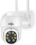 Hiseeu 2K 3MP PTZ Security Camera Outdoor,WiFi Camera, Auto Tracking&Light Alarm Floodlight & Color Night Vision,Two-Way Audio, Plug-in Cable,Compatible Wireless Camera System