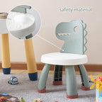 Toddler Chair,Plastic Kids Dino Chair,Sturdy Durable and Lightweight Toddler's Activity Chairs,Anti-Slip Ergonomic Design kids step stool,Indoor or Outdoor Use for Boys Girls Aged 1+ (Green)
