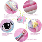 Unicorn Stuffed Animal Storage for Teens Girls Bedroom, Kids Bean Bag Chairs, Super Soft Velvet Fabric Large Size Covers Only