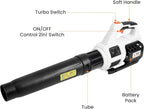 20V Cordless Brushless Leaf Blower for Lawn Care, 580-CFM 160-MPH 4.0Ah Battery Powered with Variable Speed, Handheld, Including Battery&Fast Charger.
