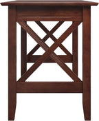 Multi-Purpose Desk, Writing Desk, Craft Table, Work Table, Computer Desk, Solid Wood, Brown