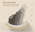 Wooden Cat Wall Steps Shelves Set, Wall Mounted Cats Shelves with Foam Cushion Bed, Flat Perch & 2 Four-Step Cat Ladders for Climbing